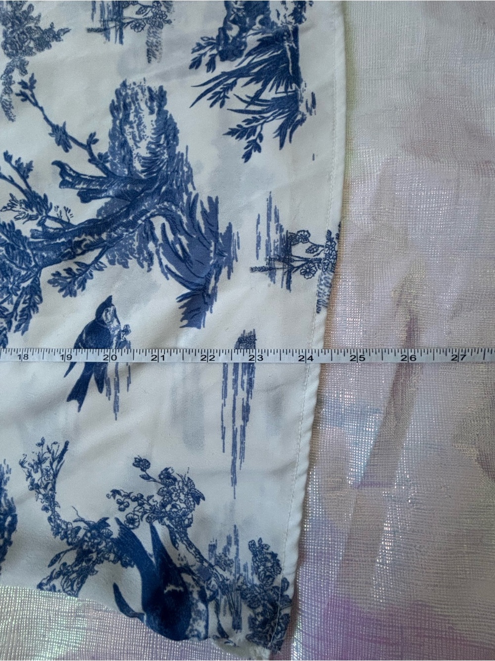 Dorothy Perkins White Top with Blue Toile Print - Picture 11 of 12